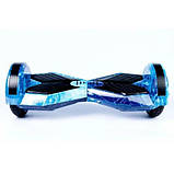 Гироскутер Smart Balance Wheel 8 дюймів синій космос для дітей і дорослих, фото 6
