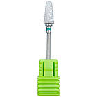 Керамічна фреза для манікюру та педикюру конусоподібна фреза UmbrellaST (C) великої насічки Зелена