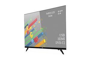 Функціональний телевізор Ergo 22" Full HD/DVB-T2/USB (1080р)