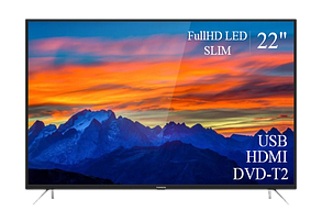 Функціональний телевізор Thomson 22" FullHD/DVB-T2/USB (1080р)