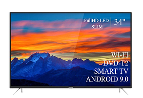 Функціональний телевізор Thomson 34" Smart-TV/Full HD/DVB-T2/USB (1920×1080) Android 13.0