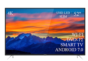 Функціональний телевізор Thomson 52" Smart-TV/DVB-T2/USB Android 13.0.0 АДАПТИВНИЙ 4К/UHD