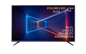 Функціональний телевізор Sharp 42" Smart-TV/Full HD/DVB-T2/USB Android 13.0