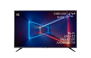 Функціональний телевізор Sharp 52" Smart-TV/DVB-T2/USB Android 13.0.0 АДАПТИВНИЙ 4К/UHD