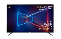 Функциональный телевизор Sharp 58" Smart-TV/DVB-T2/USB Android 13.0.0 4К/UHD