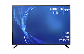 Функціональний телевізор Bravis 22" FullHD/DVB-T2/USB (1080р)
