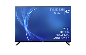 Функціональний телевізор Bravis 42" Smart-TV/Full HD/DVB-T2/USB Android 13.0