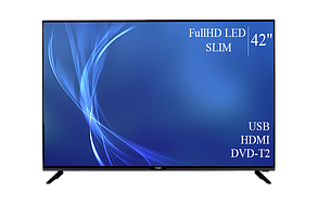 Функціональний телевізор Bravis 42" FullHD/DVB-T2/USB