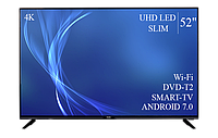Функциональный телевизор Bravis 52" Smart-TV/DVB-T2/USB Android 13.0.0 АДАПТИВНЫЙ 4К/UHD