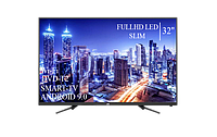 Функциональный телевизор JVC 32" Smart-TV+Full HD+DVB-T2+USB Android 13.0 + ПОДАРОК