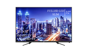 Функціональний телевізор JVC 32" Smart-TV+Full HD DVB-T2+USB Android 13.0