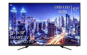 Функціональний телевізор JVC 52" Smart-TV+DVB-T2+USB Android 13.0.0 АДАПТИВНИЙ 4К/UHD