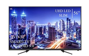 Функціональний телевізор JVC 56" Smart-TV/+DVB-T2+USB АДАПТИВНИЙ UHD,4K/Android 13.0