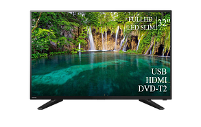 Функціональний телевізор Toshiba 32" FullHD+DVB-T2+USB