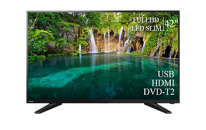 Функціональний телевізор Toshiba 42" FullHD+DVB-T2+USB