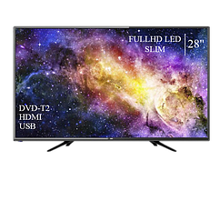 Функціональний телевізор DEX 28" FullHD+DVB-T2+USB