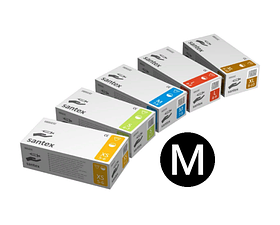 Рукавички латексні опудрені Mercator Medical Santex розмір M 50 пар