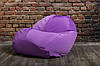 Фіолетове Бескаркасне Крісло мішок груша XXL 130х160, фото 4