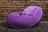 Фіолетове Бескаркасне Крісло мішок груша XXL 130х160, фото 7