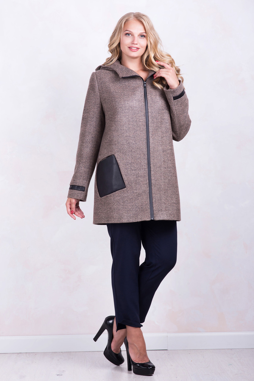 Пальто Кетті коричневий 48 (1197-3) 50, фото 1