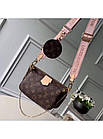 Сумка Louis Vuitton Multi Pochette Луї Віттон 3 в 1 Pink