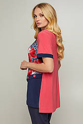 Туніка Ізабель корал 52 (100054) 56 52