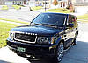 Решітка радіатора Range Rover Sport L320 (05-09) стиль Autobiography (чорна + срібло), фото 4