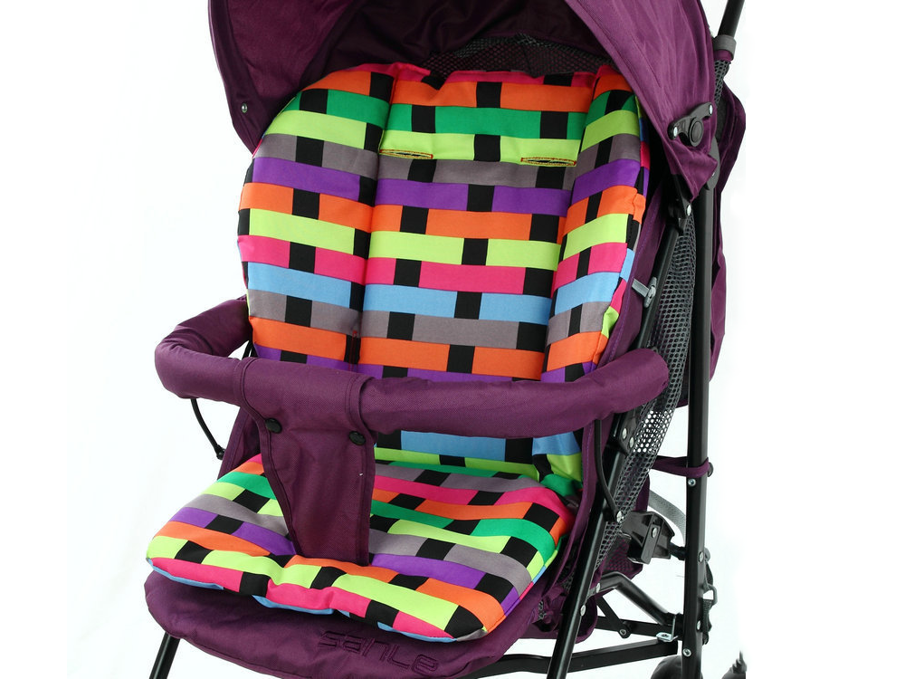 Вкладка матрацик у коляску, в автокрісло, у стільчик для годування Геометрія