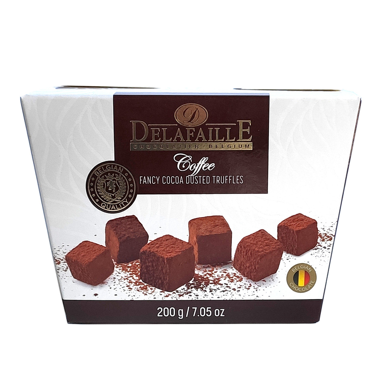 Цукерки трюфель Delafaille Coffee зі смаком кави, 200г 16шт/ящ