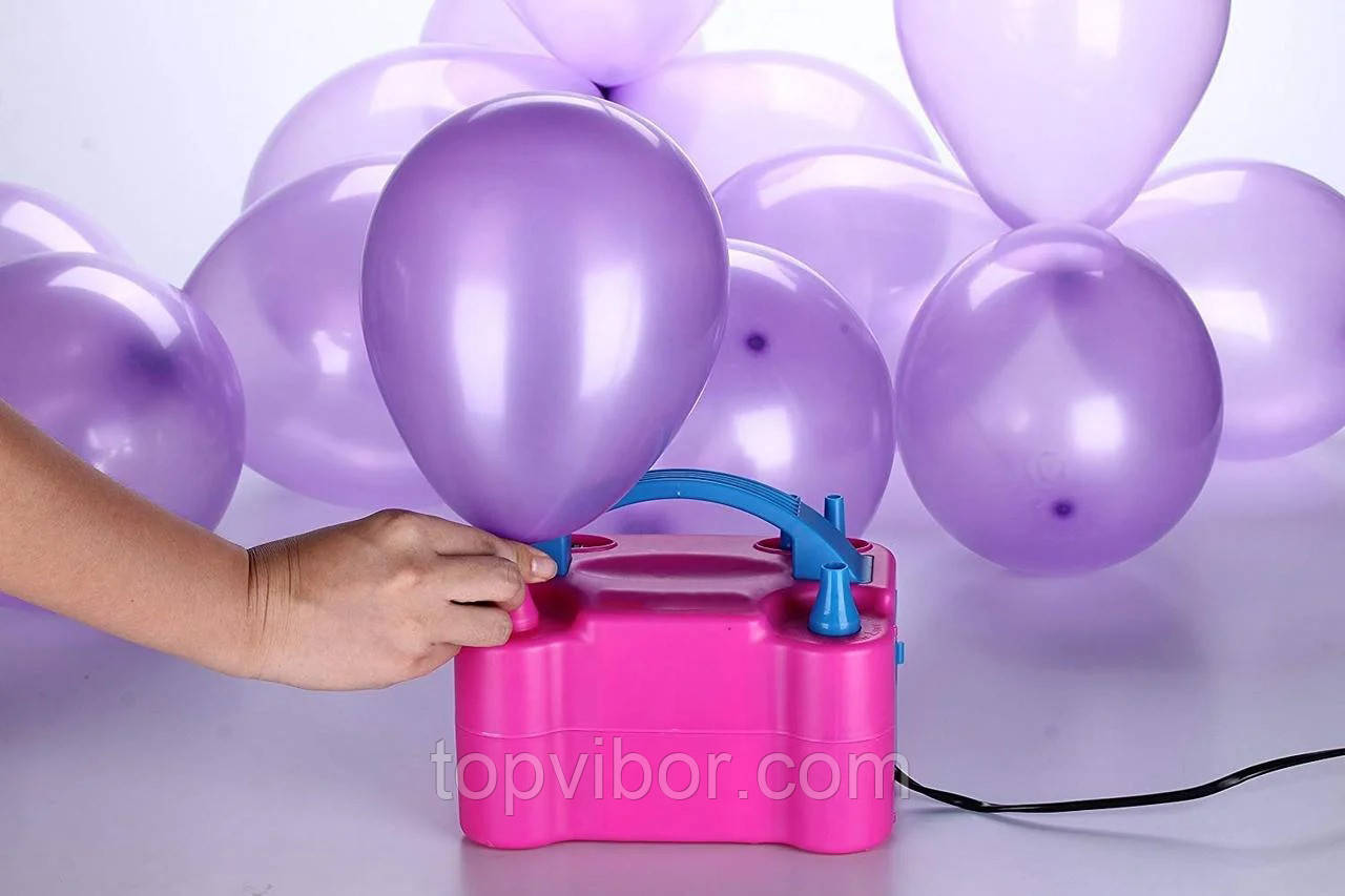 Насос для надування повітряних кульок Balloon Pump 73005, електричний побутовий компресор для кульок, фото 1
