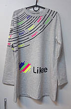 Туніка Szachownica K-20-2039, 152 сірий