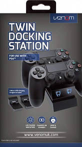 Зарядна станція для 2-ох Геймпадів Sony Dualshock 4 Twin Charge Docking Station (Black) (Venom)