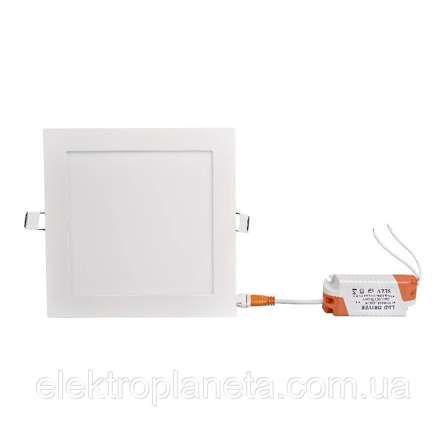 Світильник точковий врізний ЕВРОСВЕТ 12Вт квадрат LED-S-170-12 4200К