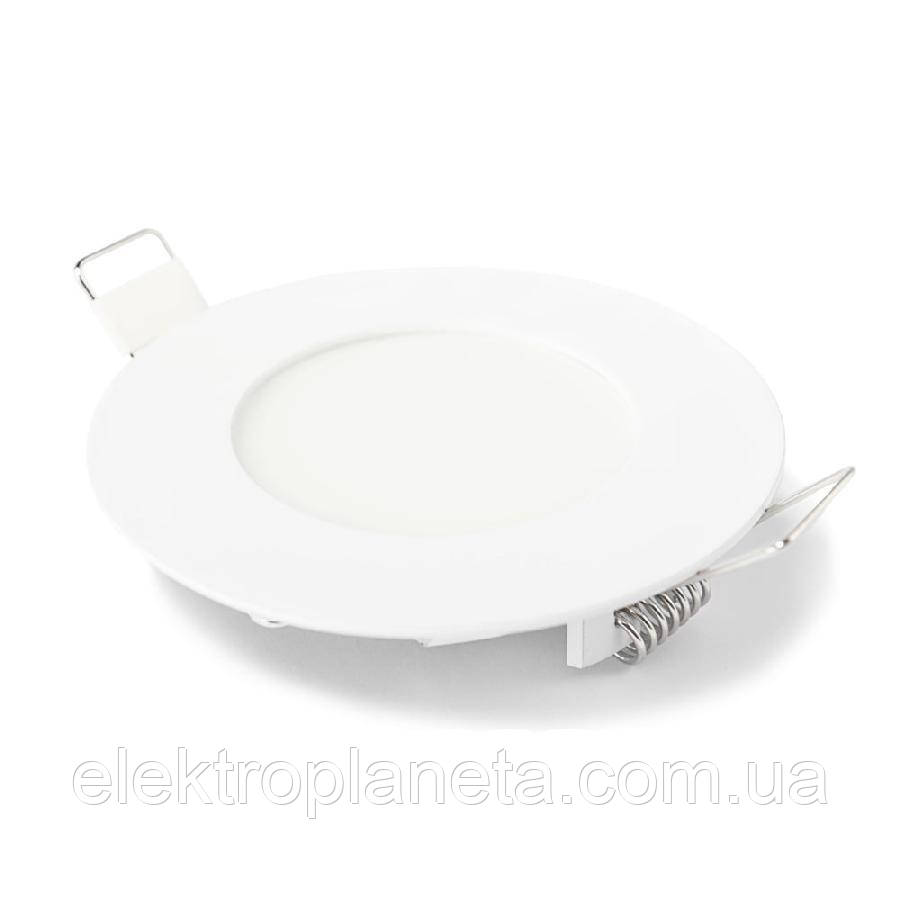 Світильник точковий врізний ЕВРОСВЕТ 6Вт коло LED-R-120-6 4200К