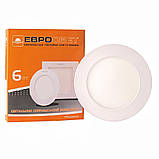 Світильник точковий врізний ЕВРОСВЕТ 6Вт коло LED-R-120-6 4200К, фото 3
