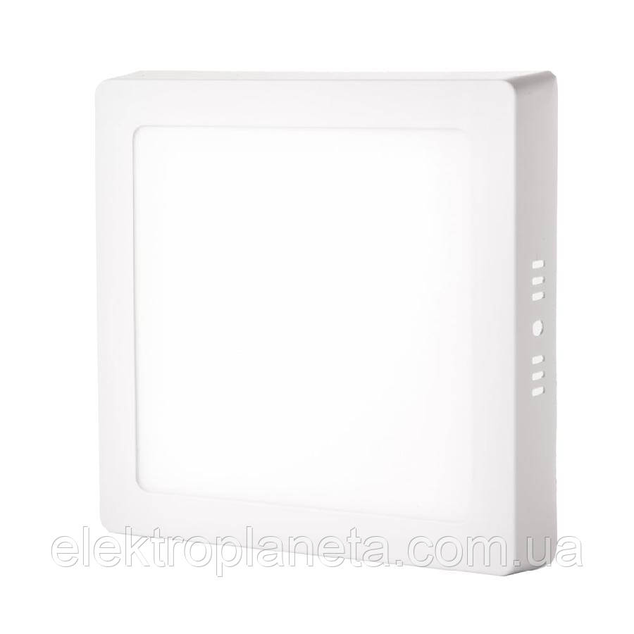 Світильник точковий накладний ЕВРОСВЕТ 12Вт квадрат. LED-SS-170-12 4200К