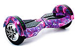 Гироскутер Smart Balance Wheel 8 дюймів рожевий космос для дітей і дорослих, фото 10