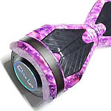 Гироскутер Smart Balance Wheel 8 дюймів рожевий космос для дітей і дорослих, фото 5