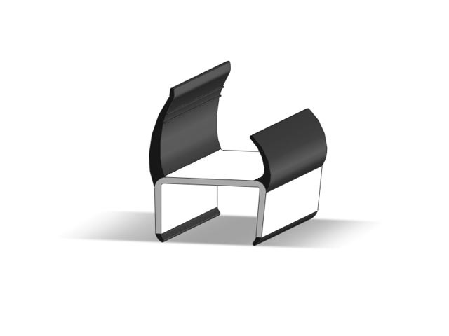 Дверной уплотнитель (уплотнительный профиль) 35 мм, фото 1