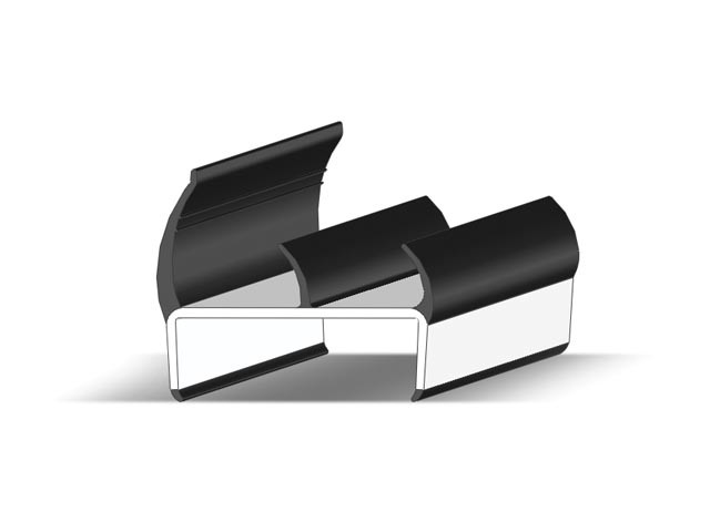 Дверной уплотнитель (уплотнительный профиль) 55мм, фото 1