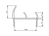 Дверний Ущільнювач (ущільнюючий профіль) 55мм, фото 2