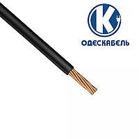 Медный гибкий провод ПВ3 6 мм2 ОдесКабель черный установочный монтажный силовой шнур | кабель одножильный