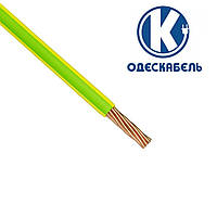 Медный гибкий провод ПВ3 25 мм2 ОдесКабель зелено-желтый установочный монтажный силовой | кабель одножильный