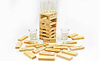 Дженга п'янка вежа Drunken Tower Jenga GB076-1B (дерев'яні блоки — 60 шт., скляні стопки — 4 шт.), фото 2