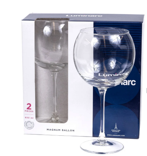 Купить Набор бокалов для вина Luminarc Magnum Ballon 650 мл 2 шт (P5515 ...