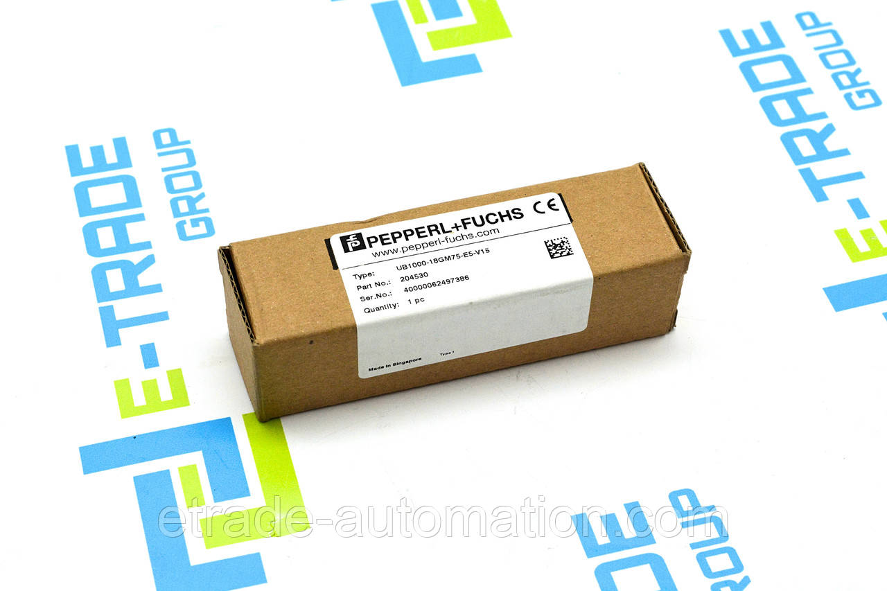 Датчик Pepperl+Fuchs UB1000-18GM75-E5-V15, фото 1