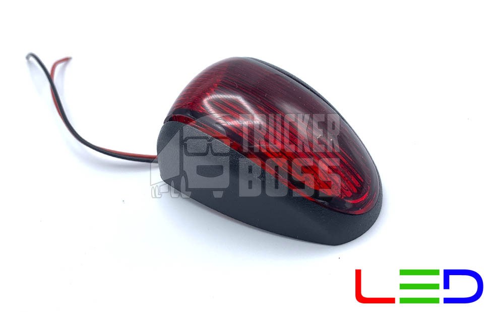 Габаритний ліхтар світлодіодний Червоний 12-24v 3LED FR