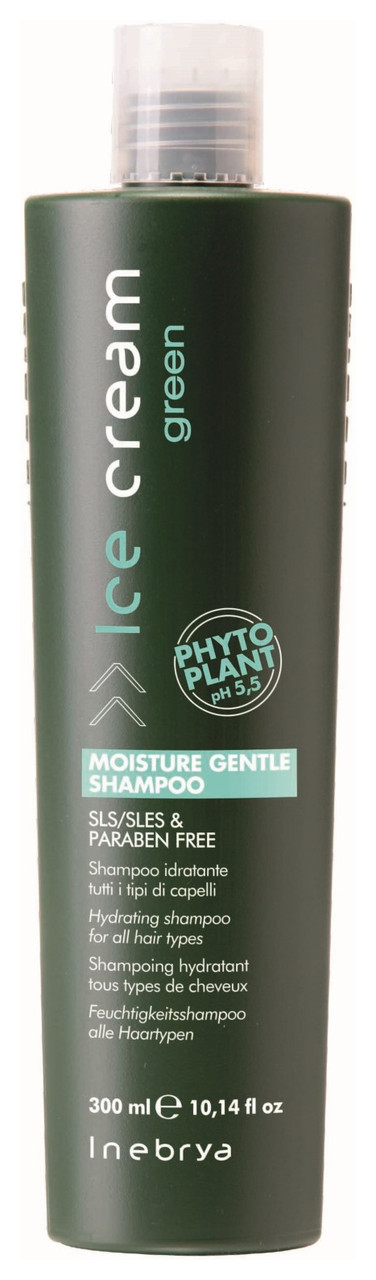 Зволожуючий шампунь для всіх типів волосся Inebrya Green Moisture Gentle Shampoo 300 мл.
