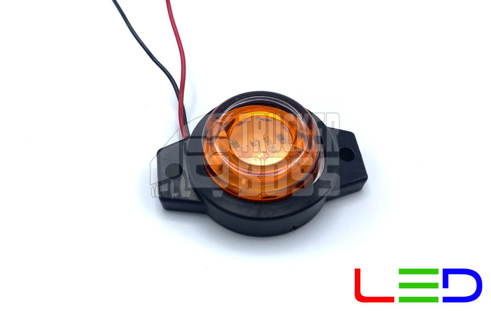 Габаритний ліхтар світлодіодний Жовтий 12-24v 9LED FR, фото 1