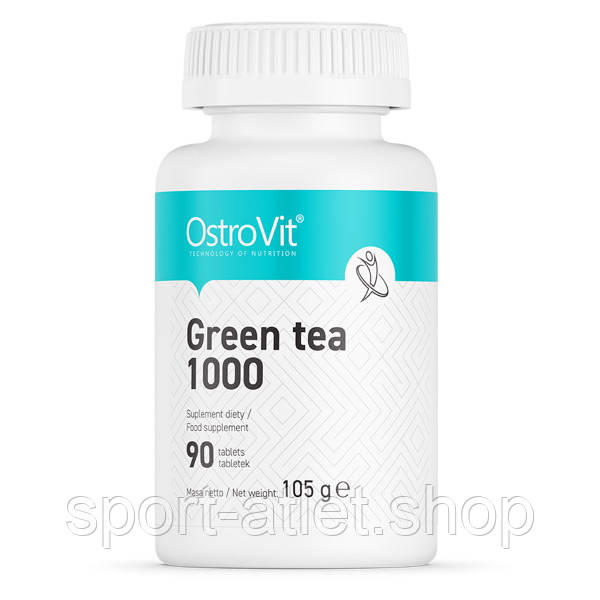 Натуральна добавка OstroVit Green Tea, 90 таблеток ТЕРМІН 10.22, фото 1